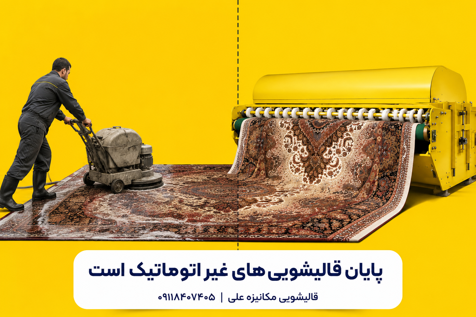نشان قالیشویی علی انزلی - پازیریک لاهیجان